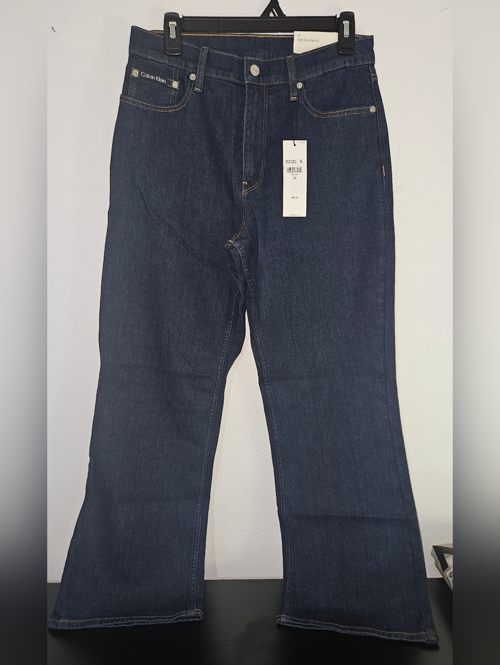 Calvin Klein Jeans Women's High Rise Flare  Blue Asteroid 28 Waist NWT